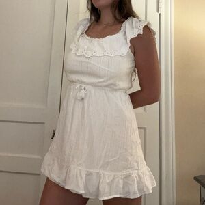 White off the shoulder sundress